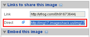 imageshack direct image URL
