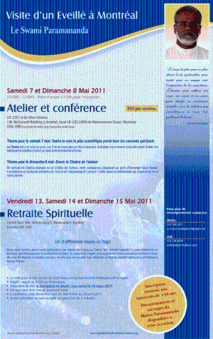 Atelier et conférence: Samedi 7 et Dimanche 8 Mai 2011