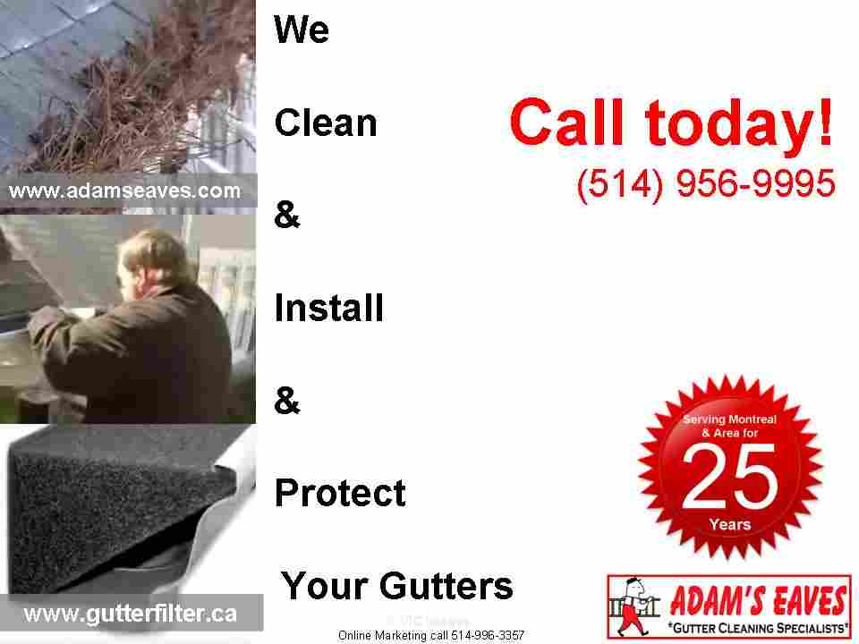 Gutter Installation Services Montreal   514-956-9995