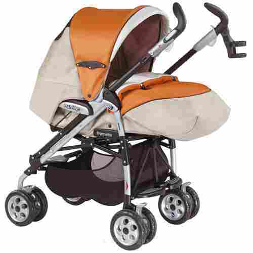 Peg Perego Pramette Stroller (orange and tan)