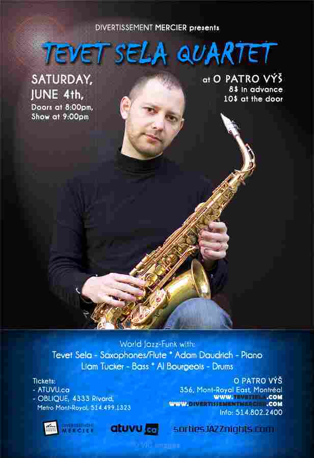 TEVET SELA QUARTET at O Patro Vys