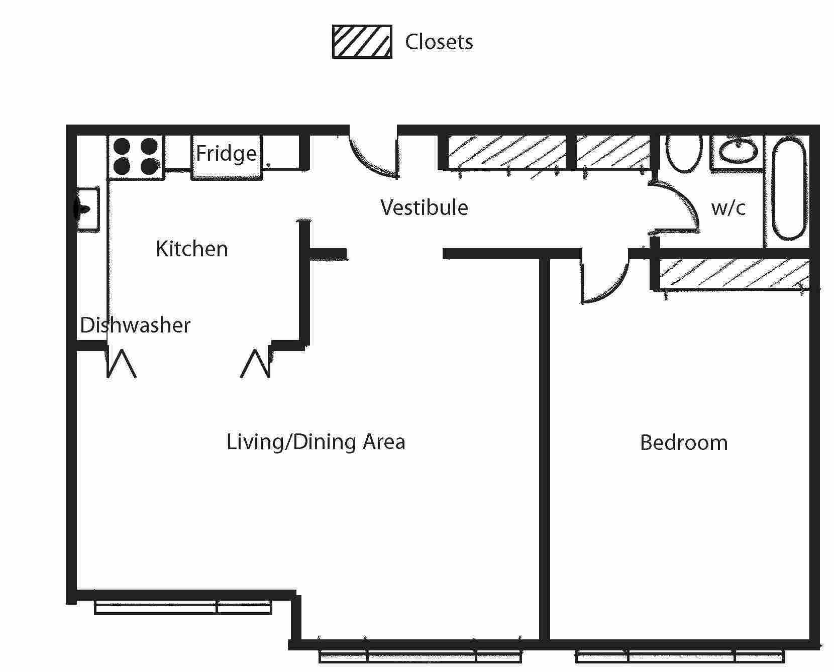 Large 3 1/2 Downtown Mtl $1275/mth, nxt to McGill Campus August 1st