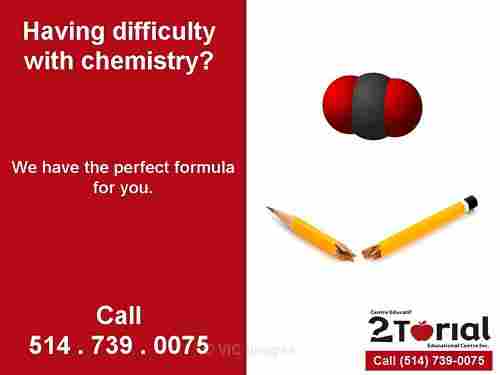 Chemistry Tutor Montreal   514-739-0075