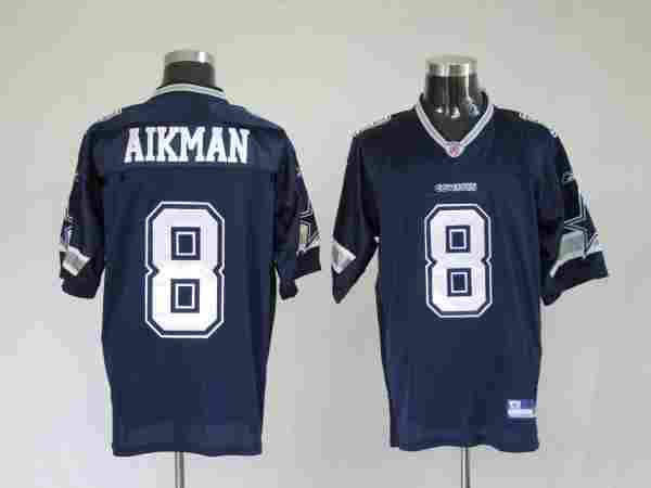SELL:Dallas Cowboys 8 Troy Aikman Blue NFL Jerseys