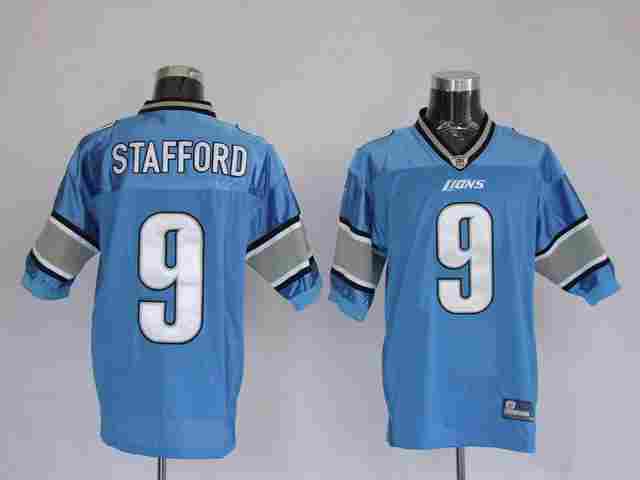 SELL:Detroit Lions 9 Staffordshire Blue NFL Jerseys