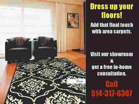 Floating Floor Area Carpets Montreal   514-317-6307