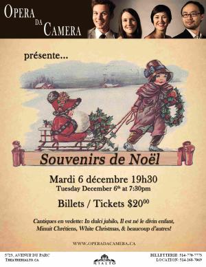 Opera da Camera présente "Souvenirs de Noël"