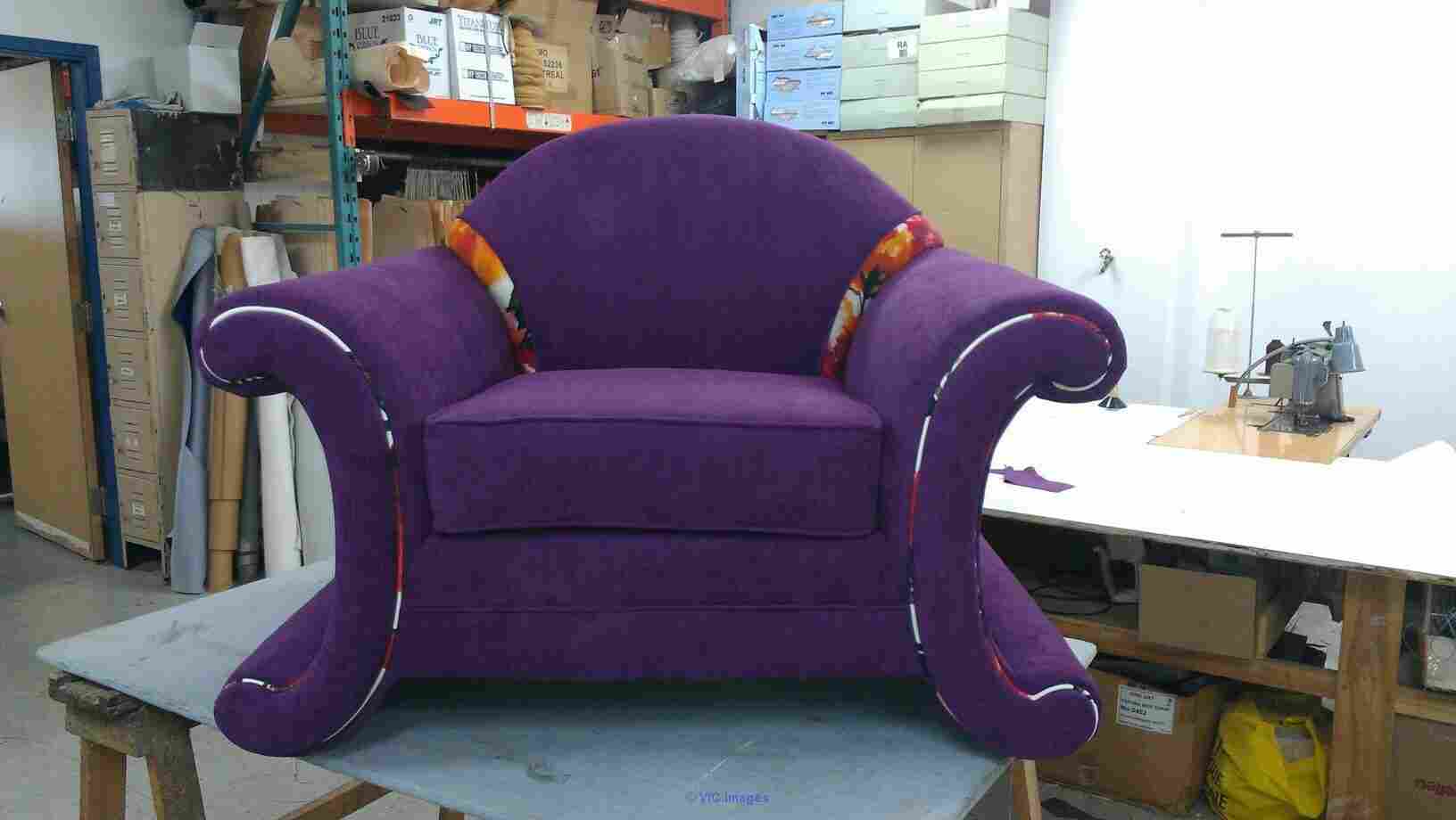 Beautiful vintage upholstered accent chairs 