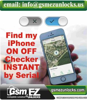 Find my iPhone ON/OFF Checker [INSTANT] By Serial