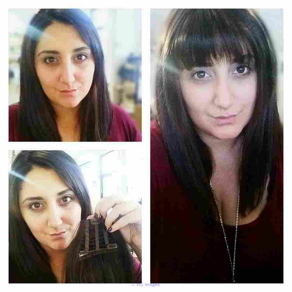 Toupet en cheveux humain / Human hair Bang