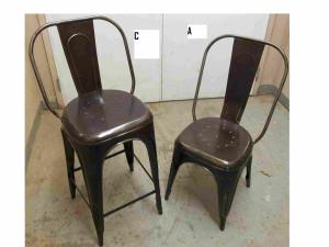 Chaise Tolix metalique - plusieurs modeles