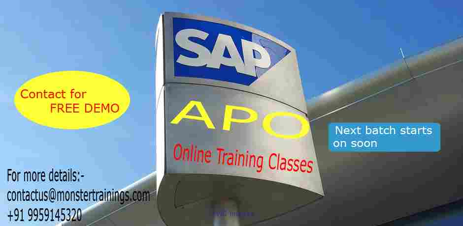 SAP APO Online Training Classes