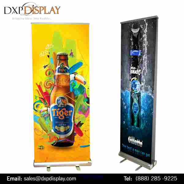 Double Sided stand up banners Stand 