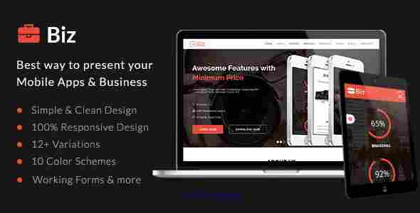 Here you Go...! For amazing Simple & Clean HTML5 Business Landing Page