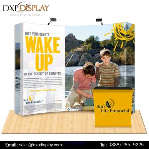 Trade Show Curved Pop Up Booth Design