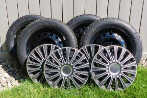 Set of 4 Firestone Winterforce 15" tires with rims