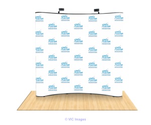 DXP Display provide Tension Fabric Backwall Display