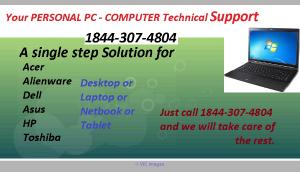  PC or Computer Helpline Support USA - CANADA  !! - 1844-307-4804- !!