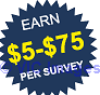 Make money from home $5-$75 per survey
