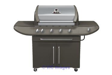 Replacement Grill Parts For 5 Burner Gas Grill with Rotisserie Burner 