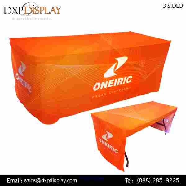 Custom Table Cover With Full Color Dye Sublimation Print