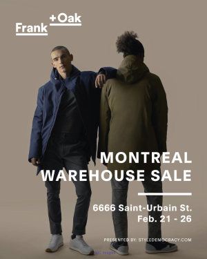 Frank + Oak Warehouse Sale