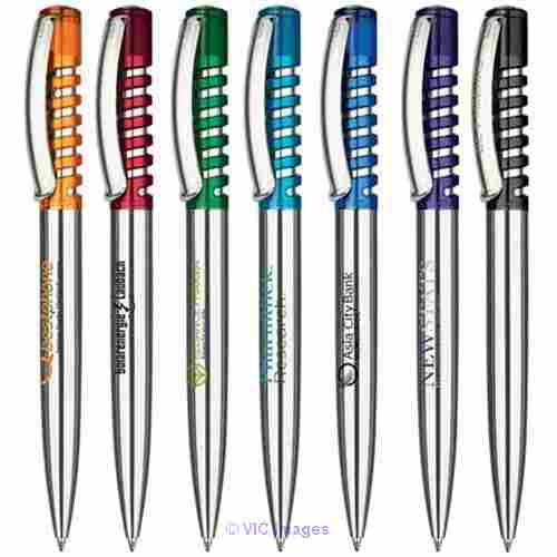 Spring Chrome Clear Ballpen | PapaChina