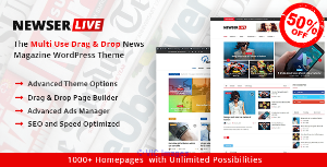 Newser The Multiuse Drag and Drop News/Magazine WordPress Theme