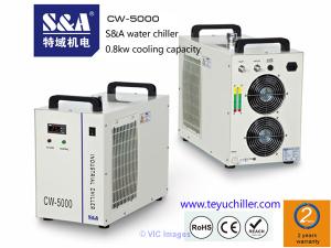 S&A compact laser chiller for visual orientation tour edge laser cutti