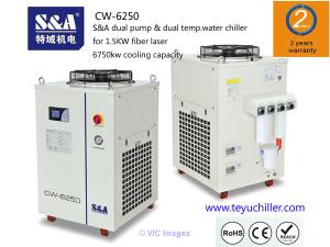 S&A dual temp. chiller CW-6250 is used for laser IPG 1500w 
