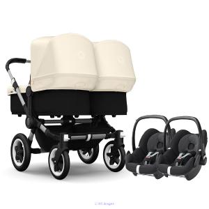  BUGABOO DONKEY TWIN 2017 COMPLETE STROLLER W BLACK BASE