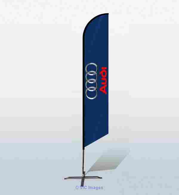 Durable Outdoor Angled flag Banners.