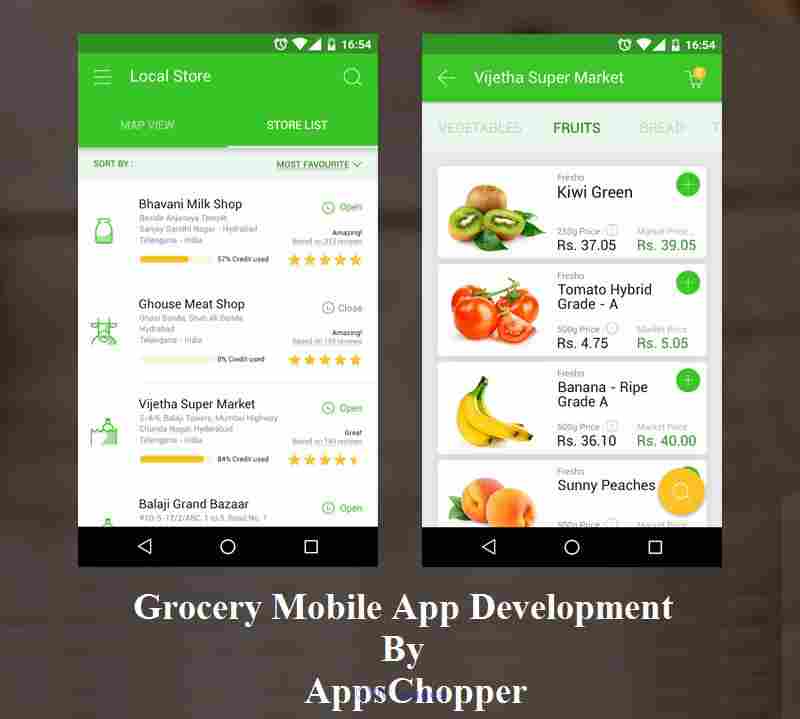Grocery apps Development at AppsChopper