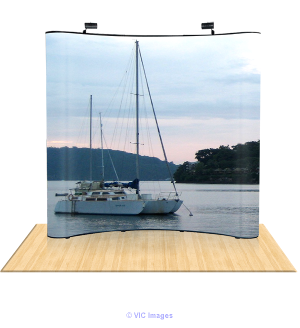 8ft Curved Pop Up Display – CAD $1,450.00