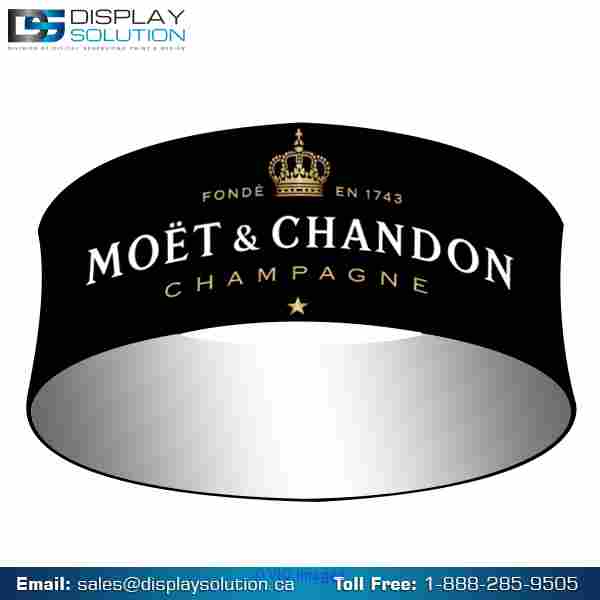 Circle hanging Trade Show banners for Business Promotions