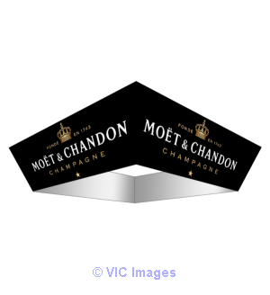 High Quality Tapered Square Hanging Banner 