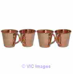 Get your hands on our newly launched set of four hammered copper mugs