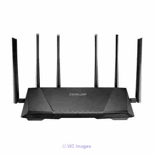  ASUS RT-AC3200 Wireless-AC3200 Tri-Band Wireless Gigabit Router, AiPr