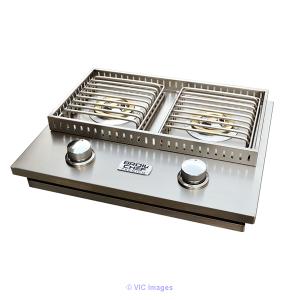 Broil chef LP/NG Side By Side Double Burner Gas Grill at Bbqtek.com
