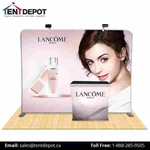 Tension Fabric Popup Booth with Carrying Case + Free Shipping