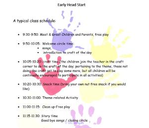 Early Head Start Program