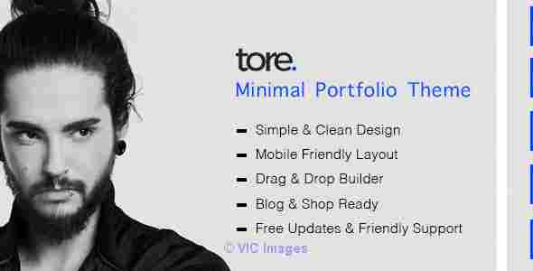 Tore - Minimal Portfolio WordPress Theme by zozothemes