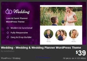 Wedding - Wedding & Wedding Planner WordPress Theme