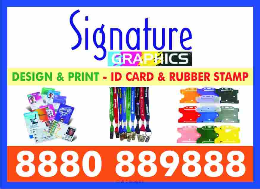  Pre-Ink Rubber Stamp | Corporate ID | Plastic ID Card