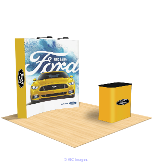 Fabric pop up curved display are high quality and affordable