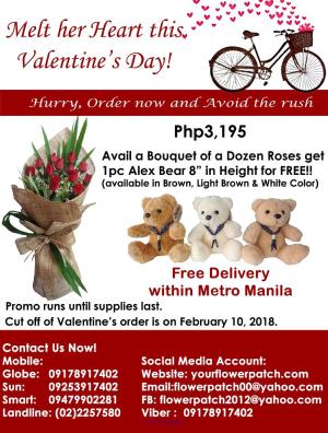 Valentine’s Day, Valentine’s Gifts with free Flower Delivery