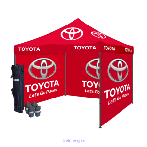 Logo printed tent package is ideal for outdoor use 