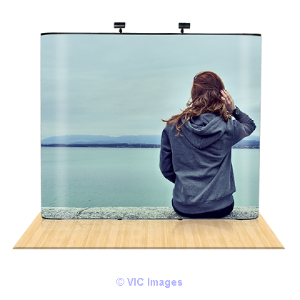 Straight pop up display is perfect for indoor as well as outdoor adver