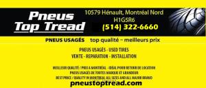 Pneus usagé de qualité TOPTREAD - Bon prix
