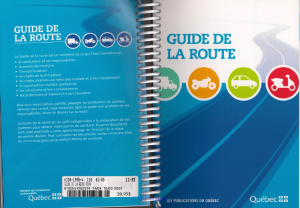 Le Guide de la route comme neuf - Publications du Québec